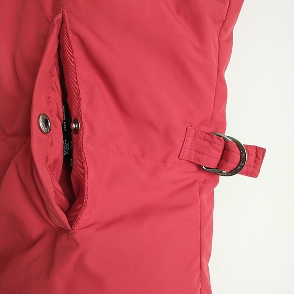 Lauren Ralph Lauren Women Vest L Petite Red Down Puffer Full Zip Snap Reversible - Picture 2 of 16